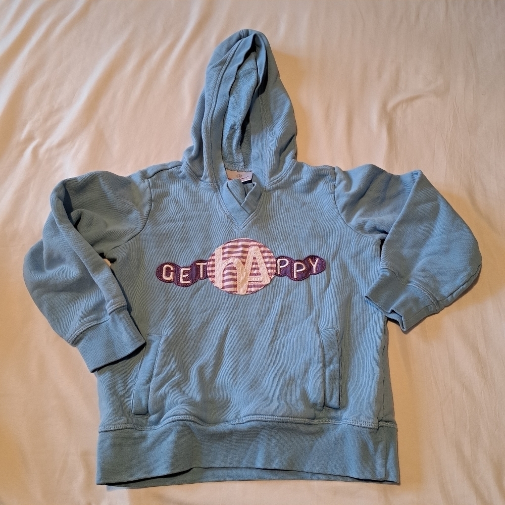 Hanna Andersson light blue hoodie size 110 or 5